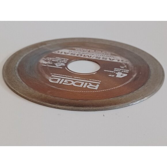 Ridgid Diamond Blade Glass/Mosaic Tile 4" Wet Cutting 5/8" Arbor Chip-Free GT40P - Picture 8 of 13